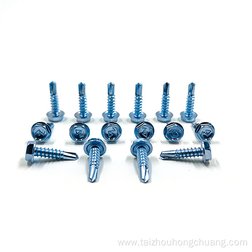 Unslotted Hex washer head self-drilling screw